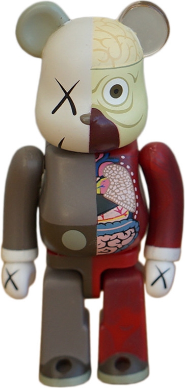 Figurine Bearbrick Kaws Medicom 100% - Brown Dissected Companion - Original